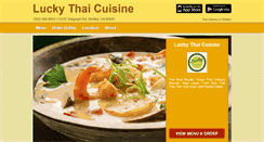 Desktop Screenshot of luckythaicuisine.com